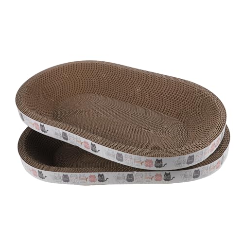 BESPORTBLE 2 Stück Ovale Katzenkratzer Kratzpads Bequeme Katzenkratzer Katzenkratzer Nest Katzenkratznest Indoor Katzenspielzeug BESPORTBLE 2 Stück Ovale Katzenkratzer Kratzpads Bequeme Katzenkratzer Katzenkratzer Nest Katzenkratznest Indoor Katzenspielzeug von BESPORTBLE
