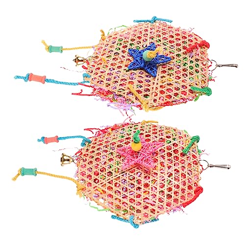 BESPORTBLE 2 Stück Papageien Zeichnungsspielzeug Vogelspielzeug Papageienspielzeug Kauspielzeug Vogelkäfig Spielzeug Vogelzubehör Haustierzubehör Vogel Hängespielzeug Papageien von BESPORTBLE