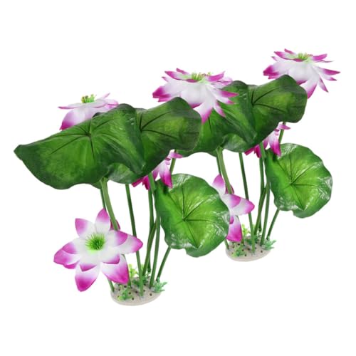 BESPORTBLE 2 Stück Realistische Aquarienpflanzen: Künstliche Lotus-Aquarium-Dekoration, Simulation Von Wasserpflanzen Und Blüten Aus Kunststoff, Requisite Für Wasserlandschaften BESPORTBLE 2 Stück Realistische Aquarienpflanzen: Künstliche Lotus-Aquarium-Dekoration, Simulation Von Wasserpflanzen Und Blüten Aus Kunststoff, Requisite Für Wasserlandschaften von BESPORTBLE