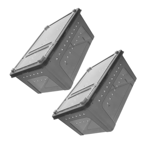 BESPORTBLE 2 Stück Reptilien Zuchtbox aus Kunststoff mit Ausbruchssicherem Design Transparentem Gehäuse und Doppeltem Zugang für Kleine Spinnen Skorpione Eidechsen und Schlangen BESPORTBLE 2 Stück Reptilien Zuchtbox aus Kunststoff mit Ausbruchssicherem Design Transparentem Gehäuse und Doppeltem Zugang für Kleine Spinnen Skorpione Eidechsen und Schlangen von BESPORTBLE