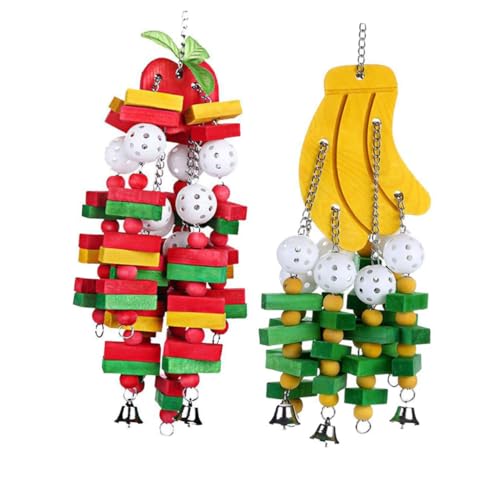 BESPORTBLE 2 Stück Schnur Vogel Spielzeug beißen Beißfestes Vogelspielzeug Hängendes Vogelspielzeug Hängemattenzubehör Spielzeug für Sittiche Spielzeuge Papageienzubehör Papageienspielzeug von BESPORTBLE