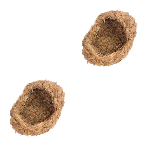 BESPORTBLE 2 Stück Stroh Haustierbett Haustierzubehör Haustierlebensraum Haustierbedarf Einfaches Haustier Schlafbett Langlebiges Stroh Katzenbett Gewebtes Meerschweinchenbett BESPORTBLE 2 Stück Stroh Haustierbett Haustierzubehör Haustierlebensraum Haustierbedarf Einfaches Haustier Schlafbett Langlebiges Stroh Katzenbett Gewebtes Meerschweinchenbett von BESPORTBLE
