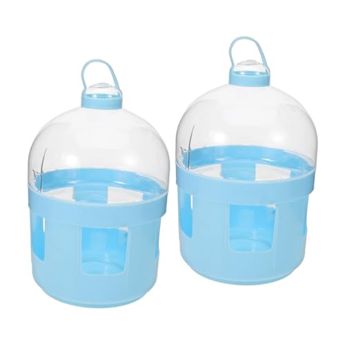 BESPORTBLE 2 Stück Tauben Tränke aus Robustem Abs mit Großer Öffnung Benutzerfreundlich für Brieftauben und Renntauben Einfache und Komfortables Trinken Vielseitiger Vogel Wasserspender von BESPORTBLE
