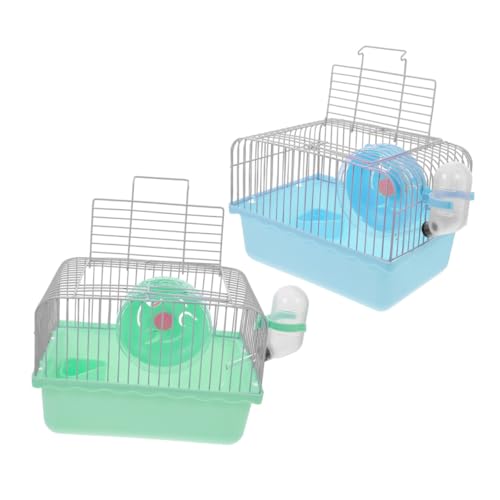 BESPORTBLE 2 Stück Teiliges Hamster-reisekäfig- Leichter Kleintier-träger mit Trinkflasche und Laufrad Stabile Bauweise Offene Konstruktion für Bessere Sicht für Hamster Mäuse und Kleine BESPORTBLE 2 Stück Teiliges Hamster-reisekäfig- Leichter Kleintier-träger mit Trinkflasche und Laufrad Stabile Bauweise Offene Konstruktion für Bessere Sicht für Hamster Mäuse und Kleine von BESPORTBLE