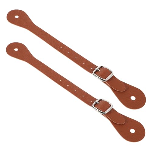 BESPORTBLE 2stücke Sporenriemen Damen Reitsport Verstellbar Reitgurte Aus Pu-Material Reitbedarf Zubehör Für Training Passend Für Reitstiefel Und Pferdeanhänger von BESPORTBLE