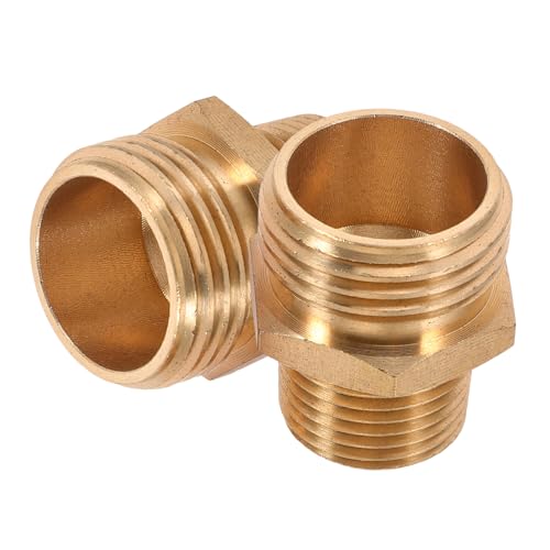 BESPORTBLE 2 Stück Wasserrohrverbinder Schlauchverbinder Für Garten Aus Goldenem Messing BESPORTBLE 2 Stück Wasserrohrverbinder Schlauchverbinder Für Garten Aus Goldenem Messing von BESPORTBLE
