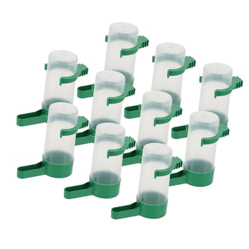 BESPORTBLE 20 Stck. Teiliges Automatisches Vogeltrinkgefäß Langlebiger Wasserspender für Papageien Tauben und Kleine Vögel Schmale Trinkschale Installieren und Tropfsicher Geeignet für von BESPORTBLE