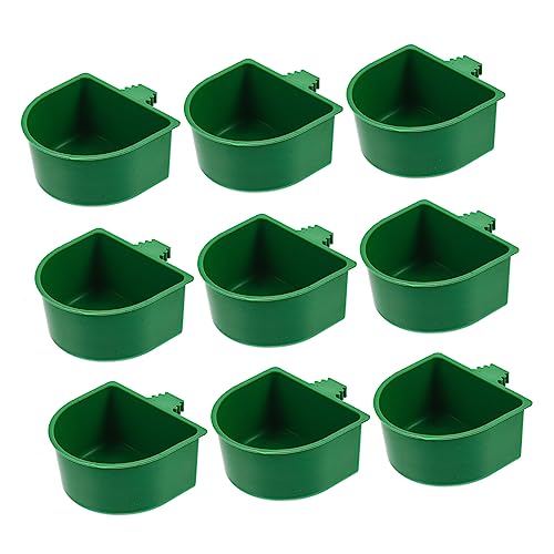 BESPORTBLE 20 Stück Vogel Futterboxen Praktische Futter und Wassernäpfe für Käfige für Papageien Nymphensittiche und Andere zu Reinigen und Platzsparend von BESPORTBLE