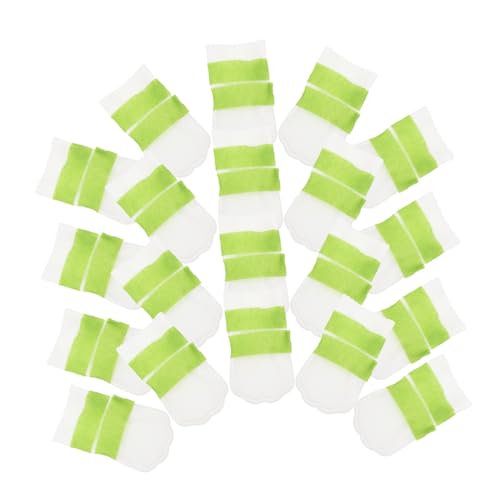 BESPORTBLE 20St Einweg-Hundeschuhe rutschfeste Hundeschuhe Hundepfoten Schutz Komfortable Hundeschuhe Outdoor Hundeschuhe Stiefel für Hunde wasserdicht Regenschuhe für Hunde Vlies Light Green von BESPORTBLE