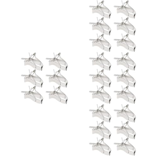 BESPORTBLE 24 STK Futterspender für Vogelkäfige vogelfutterspender vogelfutterhäuschen Vogelkäfig-Clips Futterspender für Wellensittiche Papagei-Gemüse-Clip Vogelkäfigklemme für Vögel Zubehör von BESPORTBLE