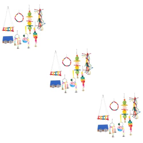 BESPORTBLE 24 STK Papagei Vogel Spielzeug Papageien-Kletterspielzeug Spielzeug zum Zerreißen von Vögeln vogelkäfig zubehör vogelzubehör für käfig Spielzeuge Spielzeug für Nymphensittiche von BESPORTBLE