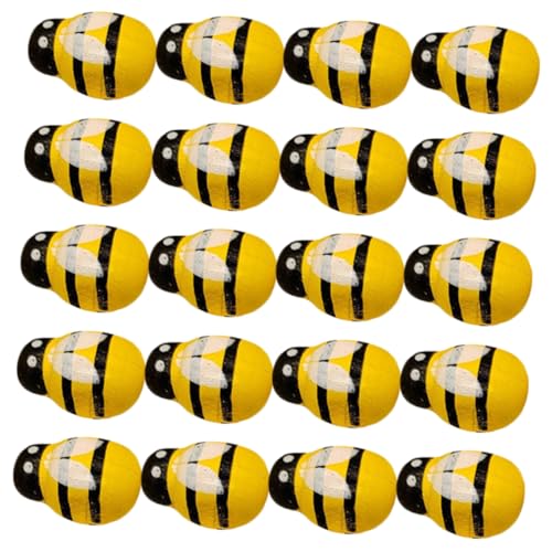 BESPORTBLE 24St Mini-Bienen-Ornamente DIY-Scrapbooking-Anhänger küchendekoration küchendeco Medaillon Schmucktablett Bienendekor DIY Bienenornamente Bienenwabe schmücken Zubehör Kunsthandwerk von BESPORTBLE