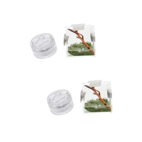 BESPORTBLE 2stücke Jumping Spider Habitat Box Mit Lampe Kleiner Lebensraum Für Springspinnen Für Zucht Und Fütterung Leicht Zu Reinigen Und Transportieren Für Kleine Haustiere Wie BESPORTBLE 2stücke Jumping Spider Habitat Box Mit Lampe Kleiner Lebensraum Für Springspinnen Für Zucht Und Fütterung Leicht Zu Reinigen Und Transportieren Für Kleine Haustiere Wie von BESPORTBLE