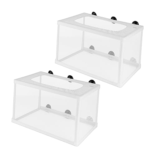 BESPORTBLE 2Pcs Aufzuchtbecken Aquarium Guppy Box Mit Saugnäpfen – Netz Brutkasten Für Kleine Fische - Ideal Für Garnelen Und Clownfische - Größe L 25 * 15 cm BESPORTBLE 2Pcs Aufzuchtbecken Aquarium Guppy Box Mit Saugnäpfen – Netz Brutkasten Für Kleine Fische - Ideal Für Garnelen Und Clownfische - Größe L 25 * 15 cm von BESPORTBLE