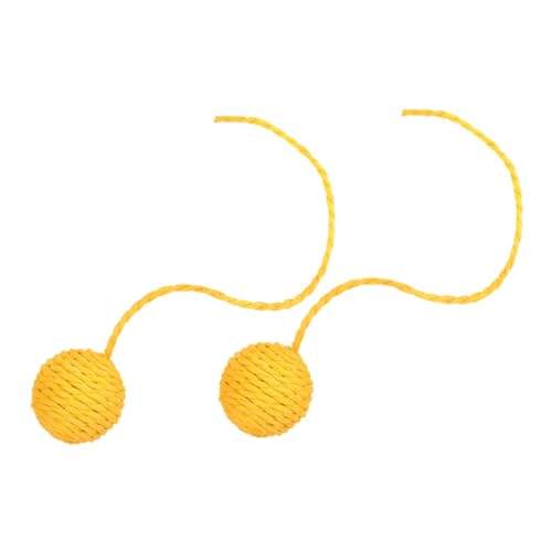 BESPORTBLE 2stücke Sisal Ball Katzenkratzspielzeug Ersatz Mit Für Indoor Katzen Mehrzweck Katzenspielzeug Robust Und Haltbar Modernes Design Einfache Installation Passend Für von BESPORTBLE