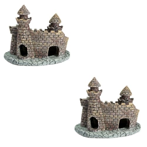 BESPORTBLE 2 Stücke Aquarium Ornamente Aquarium Dekoration Antike Mini Burg Visuelle Attraktivität Für Tank BESPORTBLE 2 Stücke Aquarium Ornamente Aquarium Dekoration Antike Mini Burg Visuelle Attraktivität Für Tank von BESPORTBLE