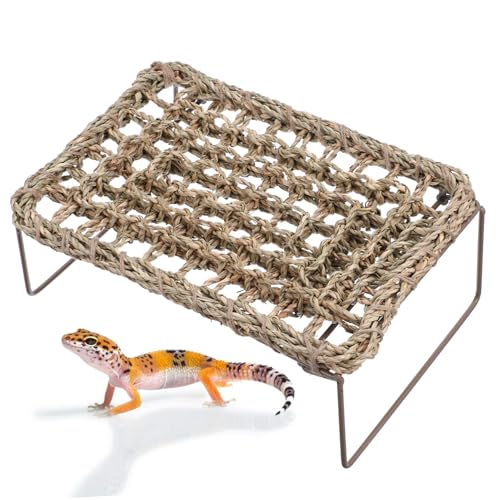 BESPORTBLE 2stücke Reptilien Hängematte Aus Natürlichen Materialien Atmungsaktive Lounger Für Bartagamen Und Eidechsen Abnehmbar Und Waschbar Für Kletter Und Ruheplätze von BESPORTBLE