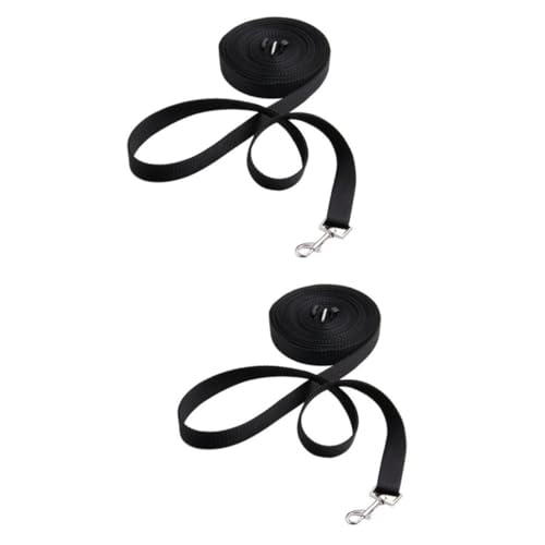 BESPORTBLE 2St Gehorsamsrückruftraining Leine Leinen Kettenblatt Welpenleine zugleine für große Hunde Hundeleinen für große Hunde keilriemen langes Nylon-Hundeseil Trainingsleine Black BESPORTBLE 2St Gehorsamsrückruftraining Leine Leinen Kettenblatt Welpenleine zugleine für große Hunde Hundeleinen für große Hunde keilriemen langes Nylon-Hundeseil Trainingsleine Black von BESPORTBLE