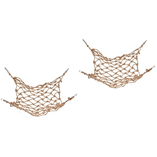 BESPORTBLE 2stücke Pet Hanging Net Für Vögel Kletternetz Aus Baumwollseil Für Sittiche Papageien Und Andere Haustiere Spielzeug Mit Hängendem Buckle Für Käfige Kleine BESPORTBLE 2stücke Pet Hanging Net Für Vögel Kletternetz Aus Baumwollseil Für Sittiche Papageien Und Andere Haustiere Spielzeug Mit Hängendem Buckle Für Käfige Kleine von BESPORTBLE