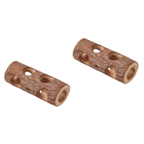 BESPORTBLE 2St Hamster Massivholzpfeife Hamsterhaus Hamsterversteck Guinea-Tunnel und Röhren Hamster Spielzeug hamsterspielzeug holzrohr Kauspielzeug für Ratten Hamster-Tunnel-Spielzeug von BESPORTBLE