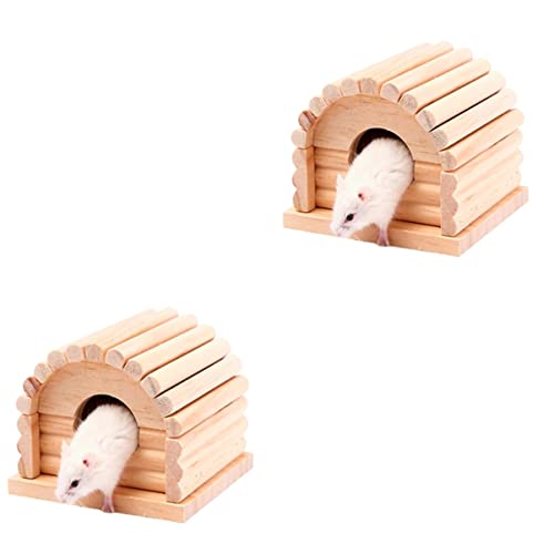 BESPORTBLE 2St Hamsterhütte aus Holz Hamsterhaus für Hamster als Haustier Spielzeug Tierheim Rattenhaus Haustierbett aus Rattan nagerhaus Hamsterhaus aus Holz Bambus BESPORTBLE 2St Hamsterhütte aus Holz Hamsterhaus für Hamster als Haustier Spielzeug Tierheim Rattenhaus Haustierbett aus Rattan nagerhaus Hamsterhaus aus Holz Bambus von BESPORTBLE