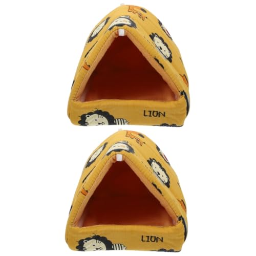 BESPORTBLE 2St Hamsterstreu Hamsterhausbett Hasenhaus Winter haustierbett pet Bed Hamster-Accessoire Hamsterhaus für den Haushalt Meerschweinchen Hängematte kleine Chinchillas Kleiner Hamster von BESPORTBLE