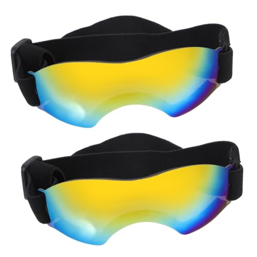BESPORTBLE 2St Haustier Brille schutzbrillen besenhalter Haustiere Sonnenbrille Hundebrille kleine Winddichte Haustierbrille Mittlere Größe Kleiner Hund Zubehör Katze Brille Gläser STK von BESPORTBLE