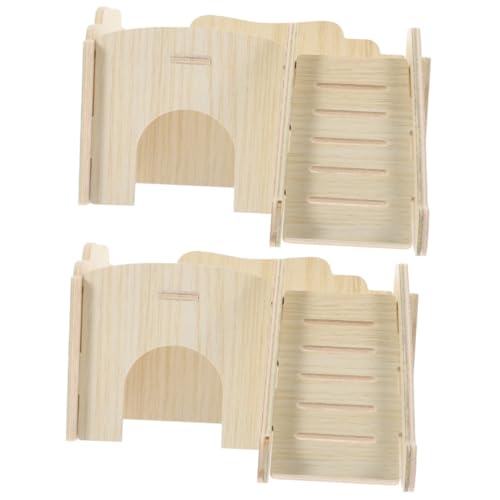 BESPORTBLE 2 Stücke Hamster Häuser Und Hideouts Holz Nest Chinchilla Burg Haustier Hütte Ratte Nest BESPORTBLE 2 Stücke Hamster Häuser Und Hideouts Holz Nest Chinchilla Burg Haustier Hütte Ratte Nest von BESPORTBLE