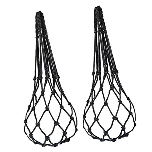 BESPORTBLE 2St Hühnerfutternetz füttern Snack-Hängetasche Hühnerstallschaukel Taubenfutter Hähnchen-Gemüse-Spieß Gemüsefutter für Vögel Futterbeutel für Hühner Futtervögel Nylon Black von BESPORTBLE