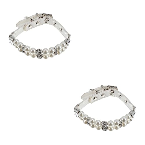 BESPORTBLE 2St Hund perlenhalsband hundegurt hundelaufband Halskette aus Katzenimitationsperlen Kragen Perlenhalsbänder für Haustiere Perlenhalsbänder für Hunde mit Leine Pu Weiß BESPORTBLE 2St Hund perlenhalsband hundegurt hundelaufband Halskette aus Katzenimitationsperlen Kragen Perlenhalsbänder für Haustiere Perlenhalsbänder für Hunde mit Leine Pu Weiß von BESPORTBLE