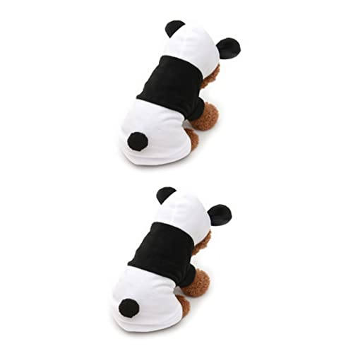 BESPORTBLE 2stücke Hundekostüm Panda Hoodie Für Kleine Hunde Warmes Winter-Outfit Für Haustiere Für Und Besondere Anlässe s Bequem Und Stylisch von BESPORTBLE