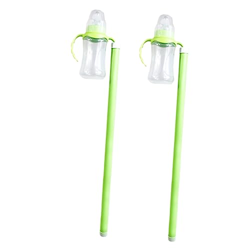 BESPORTBLE 180 Ml Fischfutterflasche Für Aquarium 2 Stück Karpfenfutterspender Mit Stange Fischtank-futterspender Fischtank-zubehör Futtermittel Zufällige Farbe von BESPORTBLE