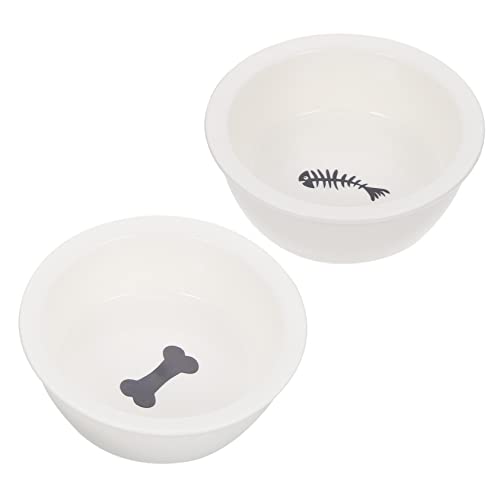 BESPORTBLE 2St Keramiknapf für Haustiere Hündchenschüsseln Wassernapf für Welpen Haustier Essen pet Water Bowl katzenschüssel Lebensmittel Hundefutter Tierfutterautomat aus Keramik Weiß BESPORTBLE 2St Keramiknapf für Haustiere Hündchenschüsseln Wassernapf für Welpen Haustier Essen pet Water Bowl katzenschüssel Lebensmittel Hundefutter Tierfutterautomat aus Keramik Weiß von BESPORTBLE