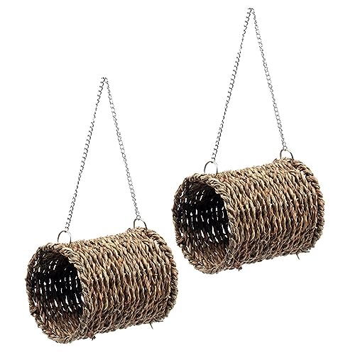 BESPORTBLE 2stücke Rattenhängematte Für Kleintiere Hängebett Für Hamster Vögel Und Meerschweinchen Bequeme Schlafhängematte Aus Hochwertigen Materialien Installieren von BESPORTBLE