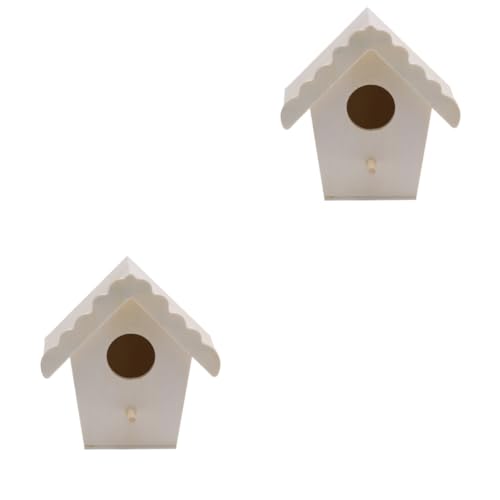 BESPORTBLE 2stücke Vogelkäfig Aus Holz Für Draußen Ornamental Bird Nest Brut Und Hatching Box Für Kleine Und Mittelgroße Vögel Mit Natürlichem Design Und Einfachem Zugang BESPORTBLE 2stücke Vogelkäfig Aus Holz Für Draußen Ornamental Bird Nest Brut Und Hatching Box Für Kleine Und Mittelgroße Vögel Mit Natürlichem Design Und Einfachem Zugang von BESPORTBLE