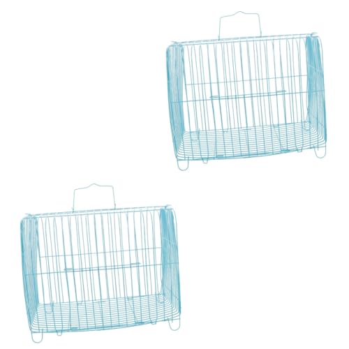 BESPORTBLE 2St Papageienkäfig Vogelkäfig Birdcage Käfig für Kleinvögel Parrot cage Käfig mit guter Belüftung Reisekäfig für Haustiere Vogelträger für die Reise Käfige für Vögel Stahldraht BESPORTBLE 2St Papageienkäfig Vogelkäfig Birdcage Käfig für Kleinvögel Parrot cage Käfig mit guter Belüftung Reisekäfig für Haustiere Vogelträger für die Reise Käfige für Vögel Stahldraht von BESPORTBLE