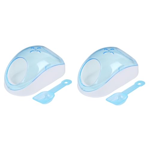 BESPORTBLE 2St Sandbad mit Schaufel Hamster sandbad Hamster-Sandbad Chinchilla-Sandbad-Behälter Kleintier Sandbad Rattensandbad Hamsterhäuser Hamsterbad Hamstersandbad Chinchilla-Sandbadehaus von BESPORTBLE