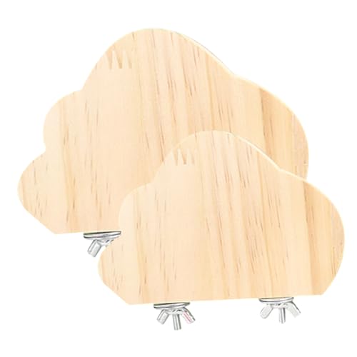 BESPORTBLE 2stücke Vogel Sitzplattform Für Nymphensittich Und Stabile Wolkenform Sichere Und Leicht Zu Installierende Käfigzubehör Für Hamster Kaninchen Und Chinchilla Spielzeug von BESPORTBLE