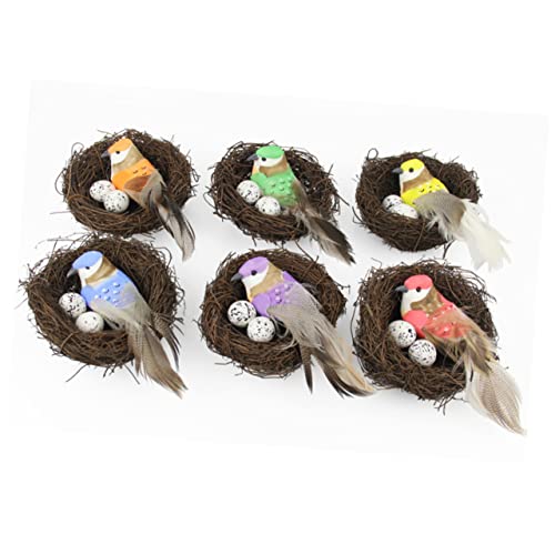 BESPORTBLE 2St Vogelnest-Modell simulationsvogel Easter Decoration Kunstvogel Vogelhaus Vogelspielzeug Vogelliebhaber Taubenhaus Papageienspielzeug Vogelnest Künstliches Vogelnest von BESPORTBLE