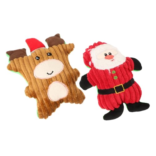 BESPORTBLE 2St Weihnachts-Plüschtier mit Hundegeräusch kleines hundespielzeug für Haustiere Interactive Dog Toys weihnachtsmann interaktives Welpenspielzeug Plüschtiere BESPORTBLE 2St Weihnachts-Plüschtier mit Hundegeräusch kleines hundespielzeug für Haustiere Interactive Dog Toys weihnachtsmann interaktives Welpenspielzeug Plüschtiere von BESPORTBLE