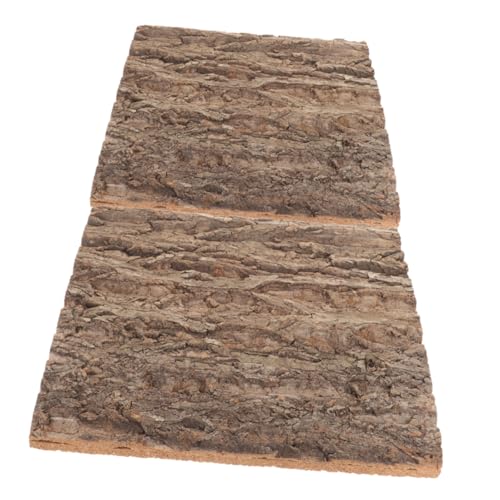 BESPORTBLE 2stücke Realistische Korkrinde Hintergrundplatten Für Terrarien Natürliche Baumrinde Für Reptilien Aquarien Und Pflanzenwände von BESPORTBLE