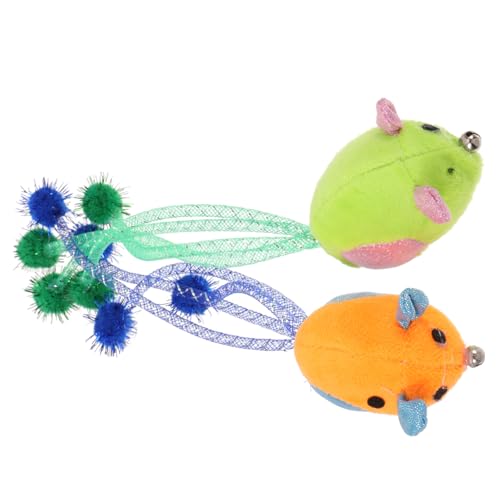 BESPORTBLE 2Stücke Plüsch Mäuse Katzenspielzeug Interaktive Spielzeuge Mausform Für Katzen Fördern Bewegung Design Für Beschäftigung BESPORTBLE 2Stücke Plüsch Mäuse Katzenspielzeug Interaktive Spielzeuge Mausform Für Katzen Fördern Bewegung Design Für Beschäftigung von BESPORTBLE
