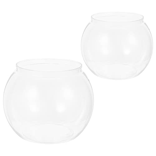 BESPORTBLE 2Stücke Transparente Fischschüssel Dekorativer Fischtank für Schreibtisch Bruchsicheres Design für Goldfische und Pflanzen Büro und Wohnraumdekoration BESPORTBLE 2Stücke Transparente Fischschüssel Dekorativer Fischtank für Schreibtisch Bruchsicheres Design für Goldfische und Pflanzen Büro und Wohnraumdekoration von BESPORTBLE