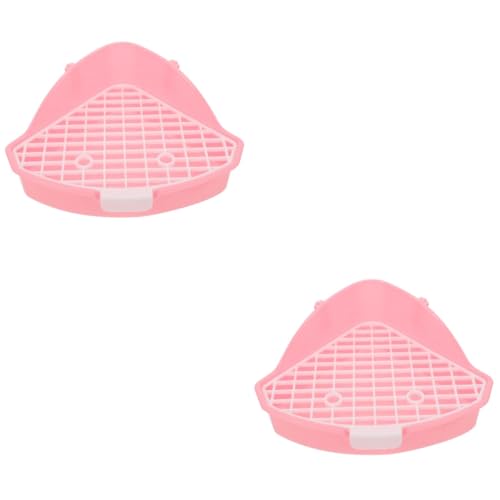 BESPORTBLE 2er-Box Haustier Töpfchen Käfig Mülleimer Ratte Kaninchen Wurf Toilette Haustiere Hamster Hase Kleintierstreu Haustierpfanne Für Tiere Haustierstreubecken Rosa Plastik BESPORTBLE 2er-Box Haustier Töpfchen Käfig Mülleimer Ratte Kaninchen Wurf Toilette Haustiere Hamster Hase Kleintierstreu Haustierpfanne Für Tiere Haustierstreubecken Rosa Plastik von BESPORTBLE