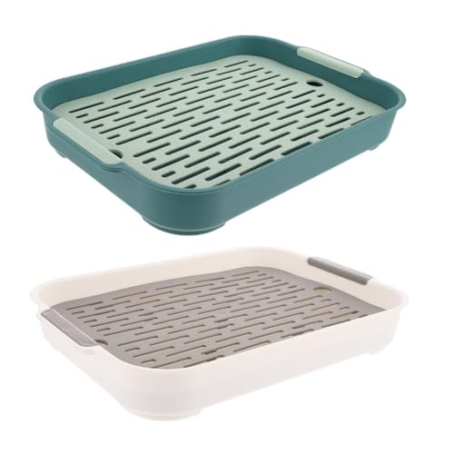 BESPORTBLE 2stücke Teiliges Kaninchen-toiletten Kleintiere Waschbare Streu-Box Für Hamster Meerschweinchen Und Chinchillas Robust Und Einfach Zu Reinigen Für Zuhause Und Unterwegs von BESPORTBLE