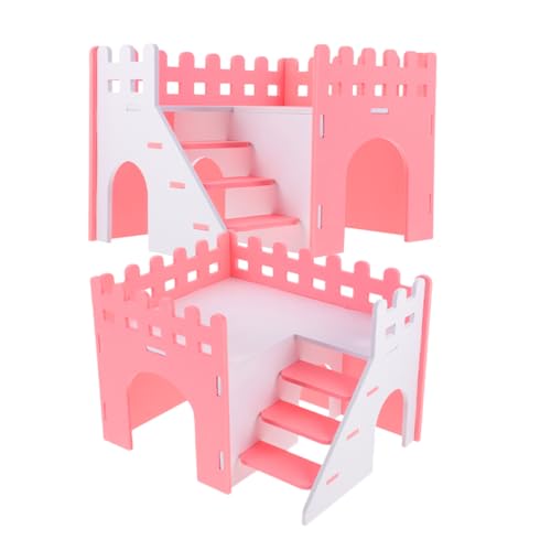 BESPORTBLE Hamster-wohnraum Doppelstöckiges Meerschweinchen-Villa- und Komfortables Versteck BESPORTBLE Hamster-wohnraum Doppelstöckiges Meerschweinchen-Villa- und Komfortables Versteck von BESPORTBLE