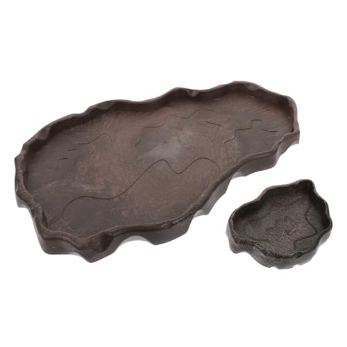 BESPORTBLE 2pcs Wasser Feeder Reptil Fütterung Wanne Harz Reptil Gericht Ecke Schüssel Für Schildkröte BESPORTBLE 2pcs Wasser Feeder Reptil Fütterung Wanne Harz Reptil Gericht Ecke Schüssel Für Schildkröte von BESPORTBLE