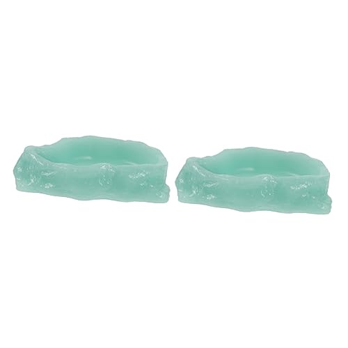 BESPORTBLE 2st Futterbecken Für Haustiere Dekorative Reptilienschale Reptilienfutter-wasserschüssel Futtermittel Für Reptilien Gecko-futternapf Wassernapf Amphibie Light Green Harz BESPORTBLE 2st Futterbecken Für Haustiere Dekorative Reptilienschale Reptilienfutter-wasserschüssel Futtermittel Für Reptilien Gecko-futternapf Wassernapf Amphibie Light Green Harz von BESPORTBLE