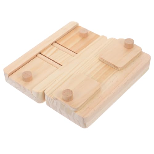 BESPORTBLE 2stücke Holz-Hamster-Spielzeug Entdeckungsbox Für Snacks Sicheres Und Langlebiges Futterspielzeug Für Kleine Haustiere Für Hamster Und Meerschweinchen von BESPORTBLE