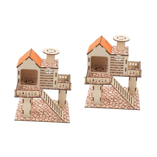 BESPORTBLE 2 Stücke Klettern Leiter Spielzeug Für Hamster Holz Guinea Pig Hideout Mit Tier Nest BESPORTBLE 2 Stücke Klettern Leiter Spielzeug Für Hamster Holz Guinea Pig Hideout Mit Tier Nest von BESPORTBLE